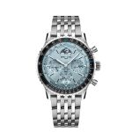 Top Quality Replica Breitling Unveils the Navitimer B19 Perpetual Calendar Chronograph with Ice-Blue Dial